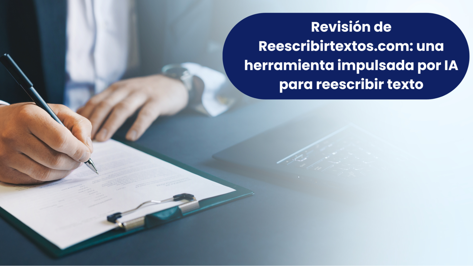 Reescribir textos herramienta impulsada por IA.